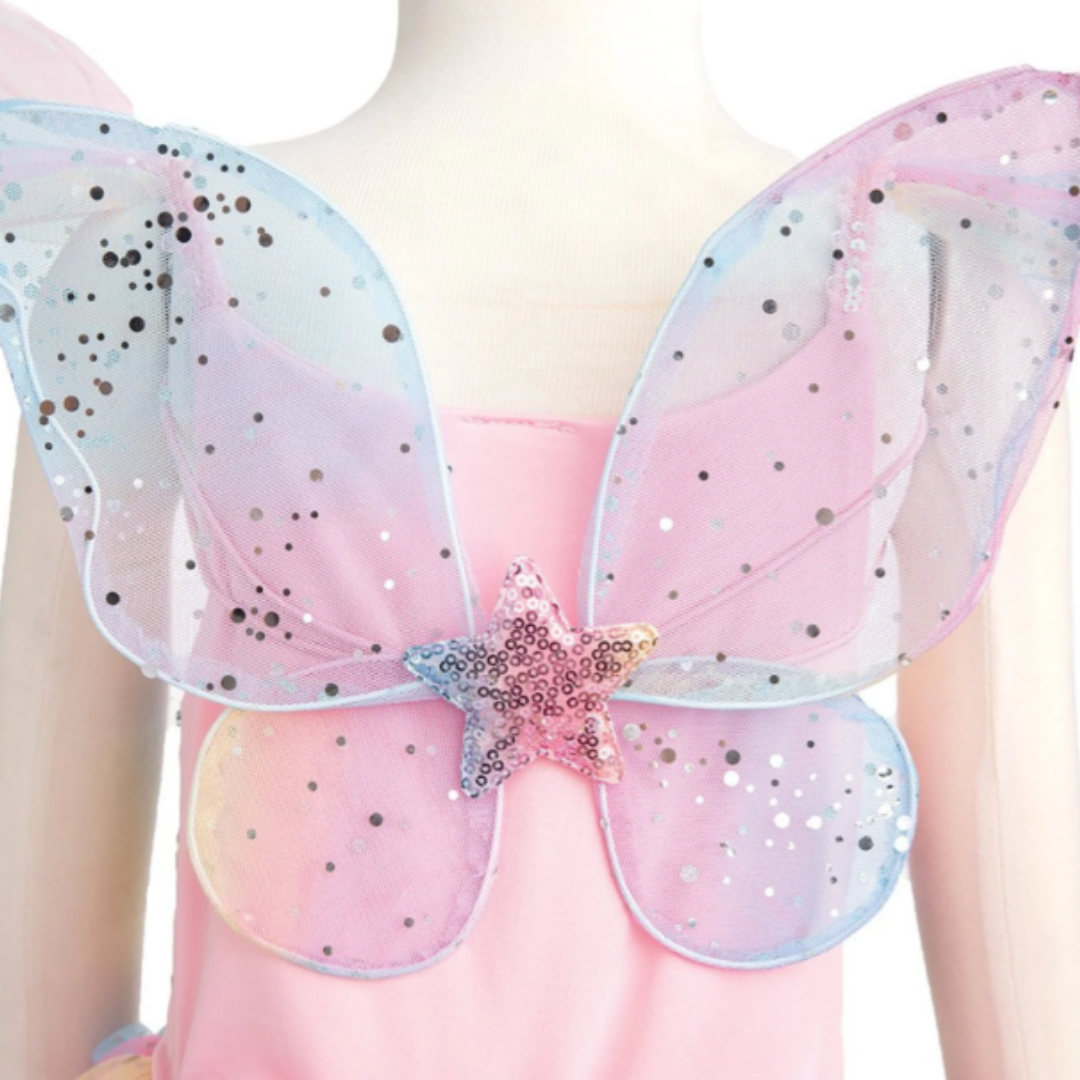 Great Pretenders - Rainbow Fairy Dress & Wings