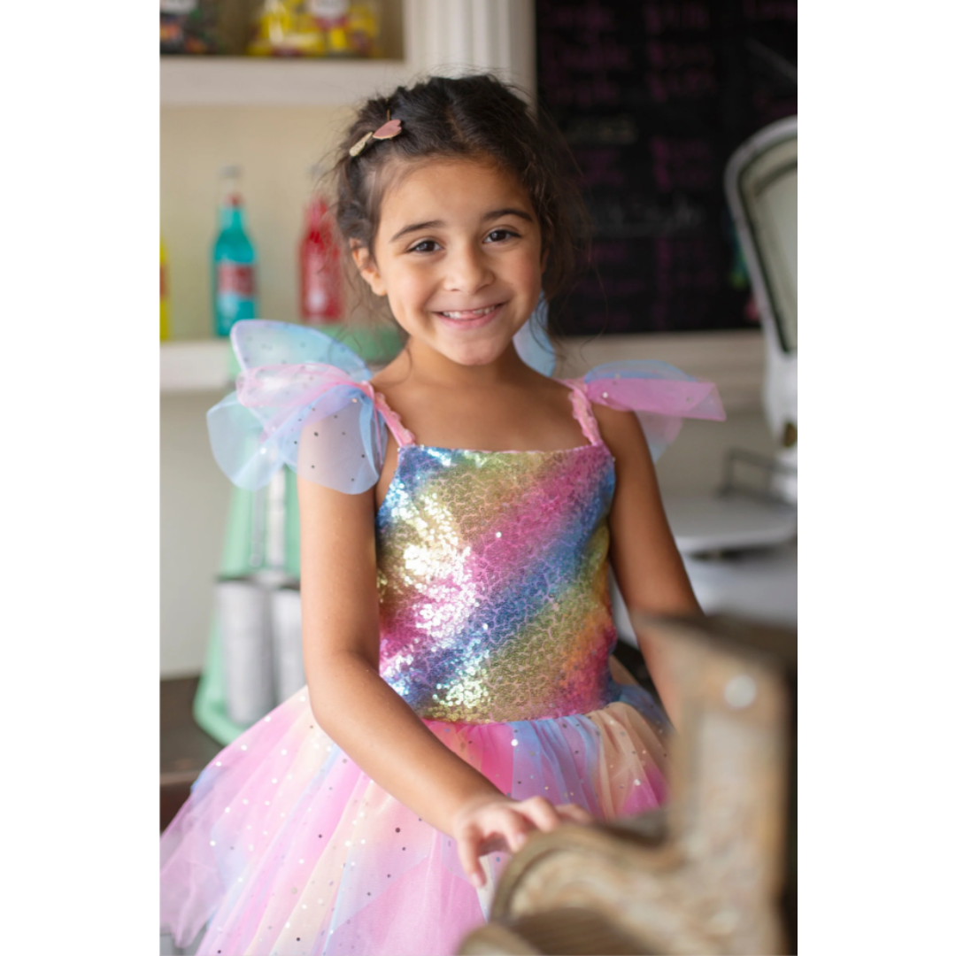 Great Pretenders - Rainbow Fairy Dress & Wings