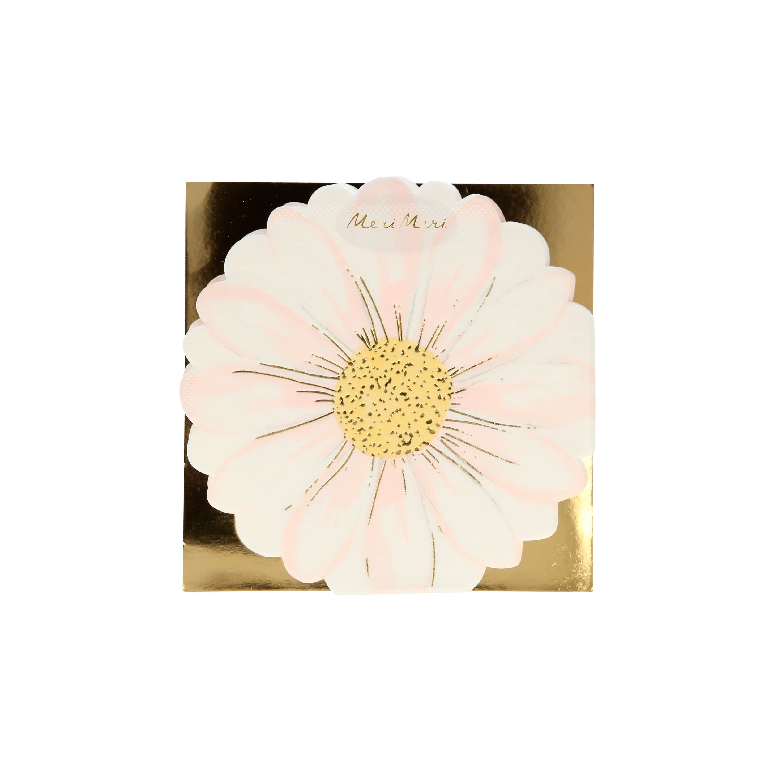 Daisy Flowers Meri Meri servetten goud