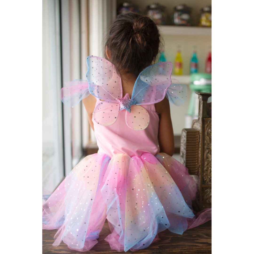 Great Pretenders - Rainbow Fairy Dress & Wings