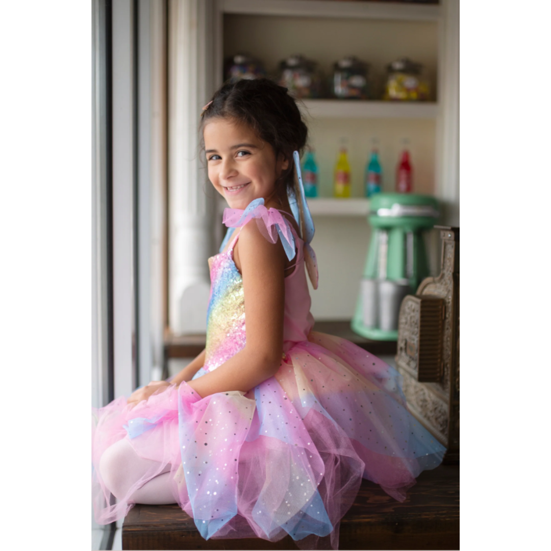 Great Pretenders - Rainbow Fairy Dress & Wings