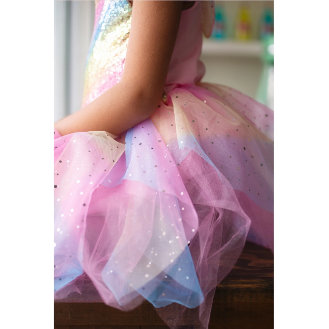 Great Pretenders - Rainbow Fairy Dress & Wings