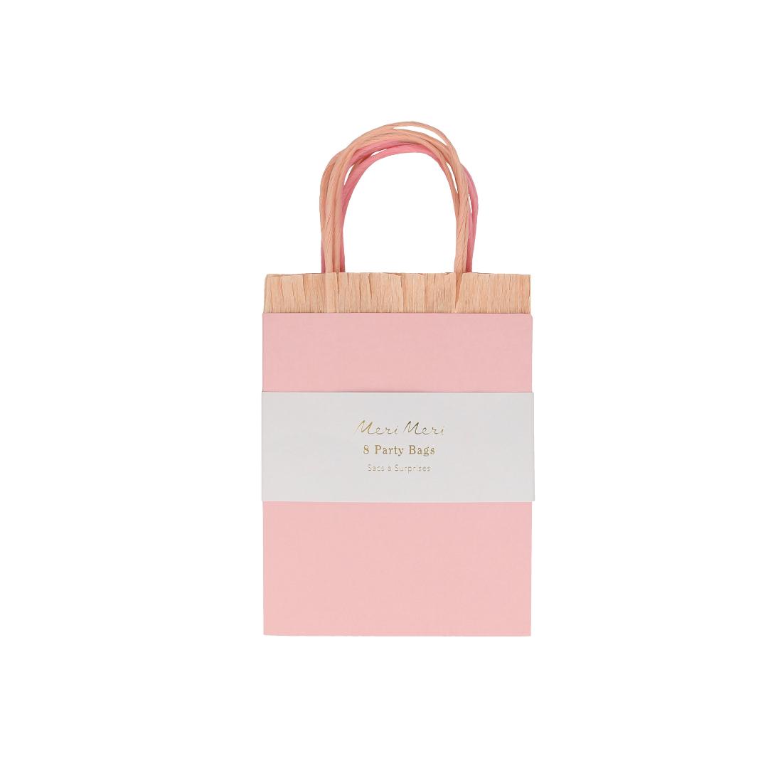Pink Fringe Party Bags - Meri Meri (x8)