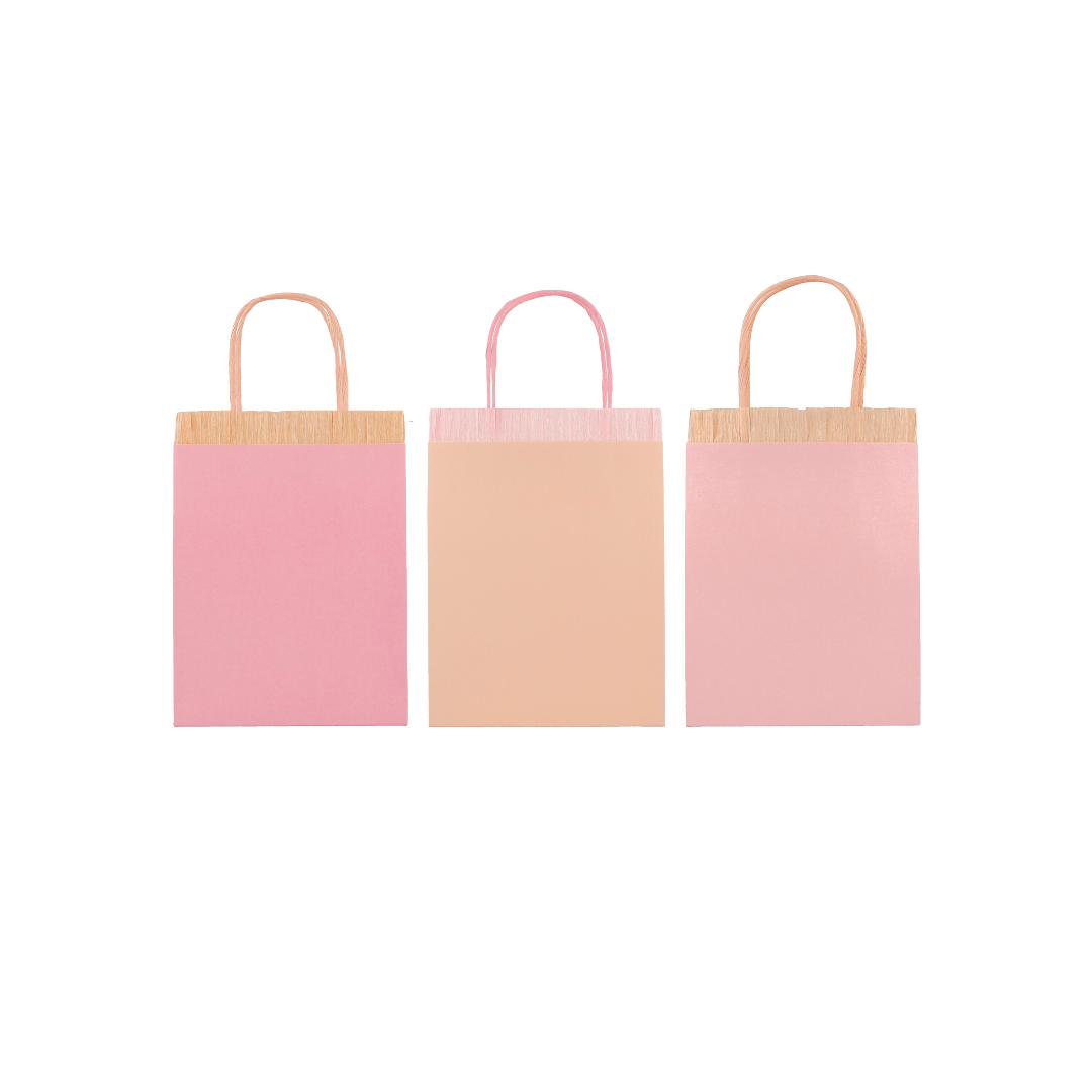 Pink Fringe Party Bags - Meri Meri (x8)