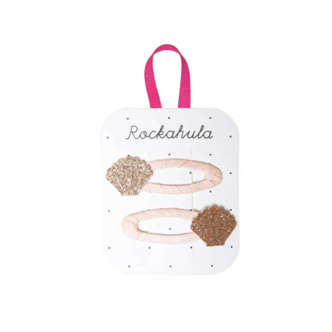 Rockahula kids - seashell glitter clips