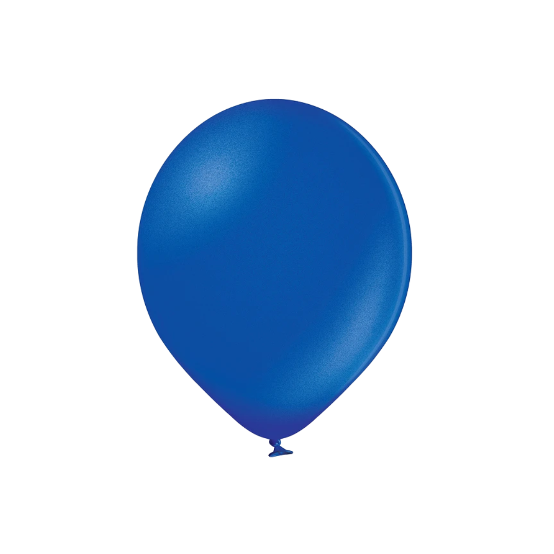 Ballonnen Metallic Royal Blue - 6 stuks - 30 cm