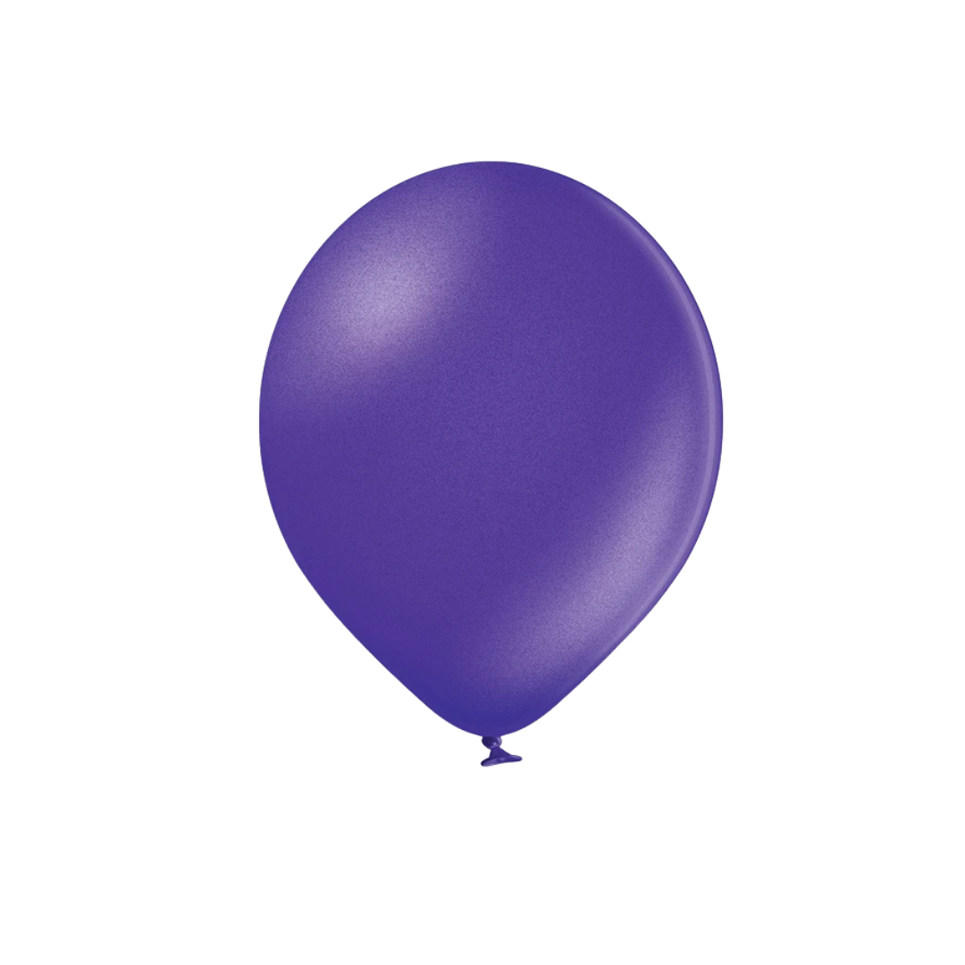 Ballonnen Metallic Purple - 6 stuks - 30 cm