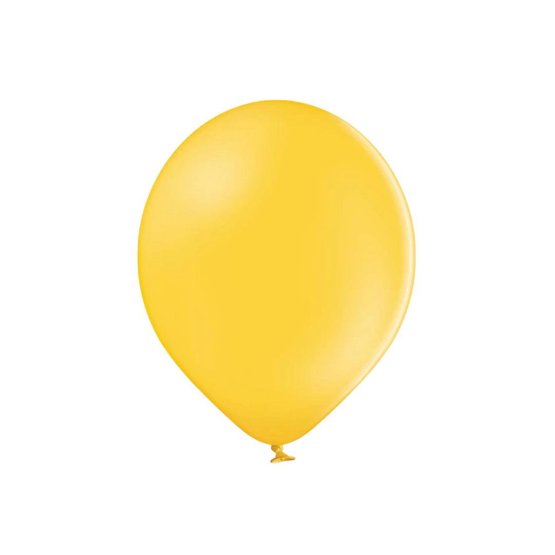 Ballonnen Pastel Bright Yellow - 6 stuks - 12 cm