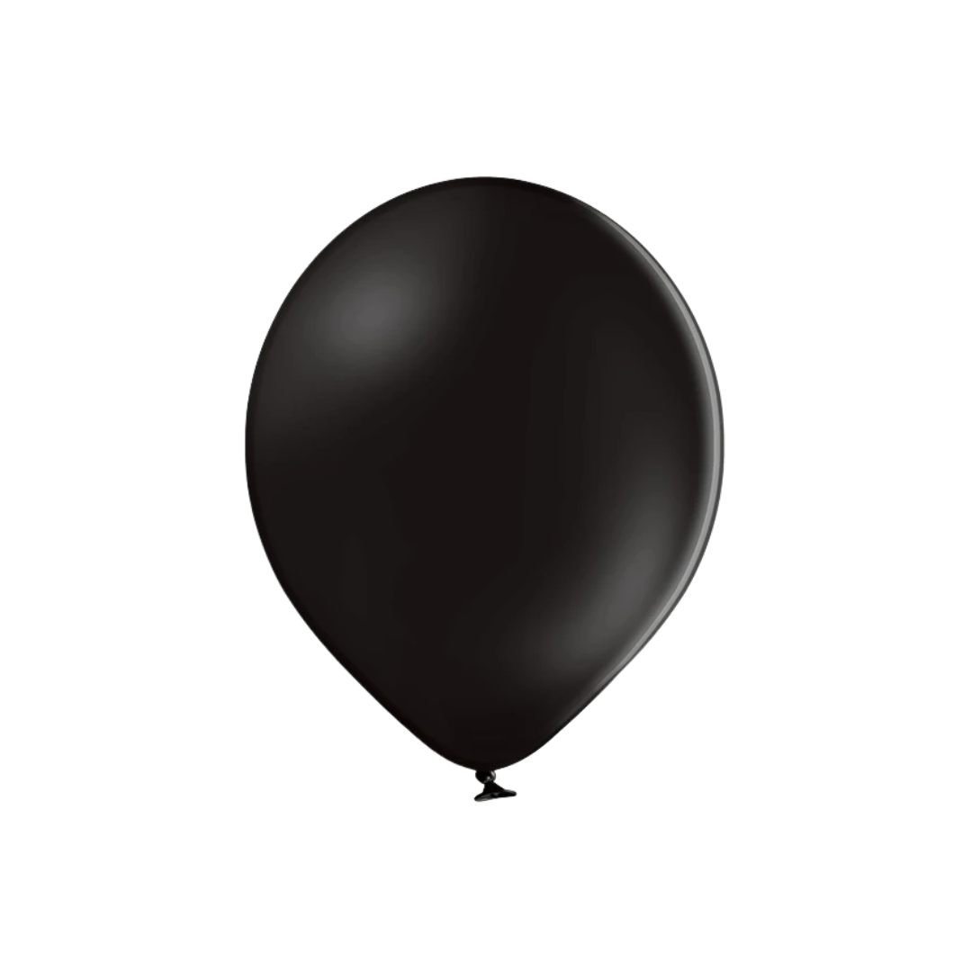 Ballonnen Pastel Black - 6 stuks - 12 cm