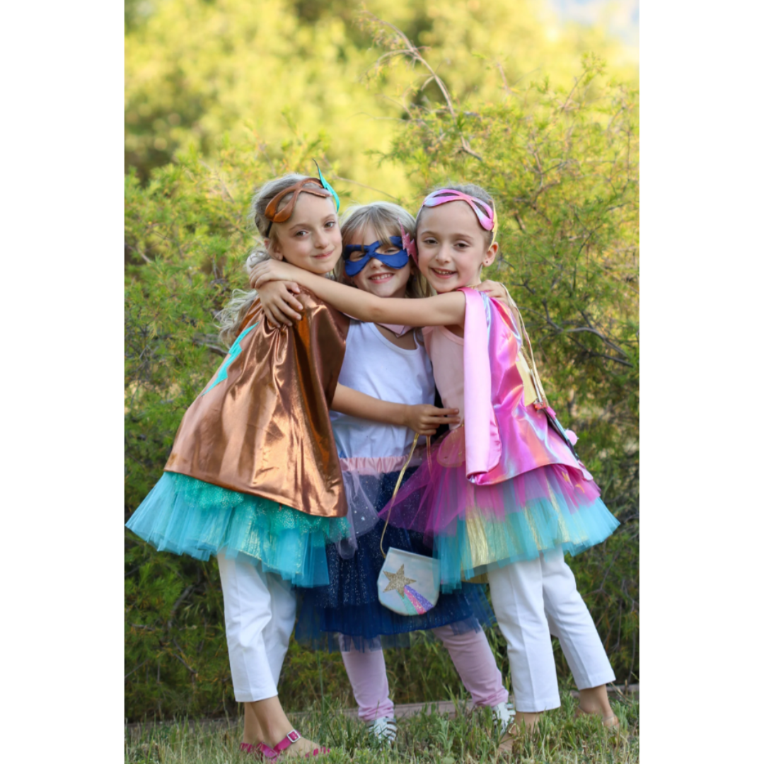 Great Pretenders - super-duper tutu/cape/masker, roze & goud