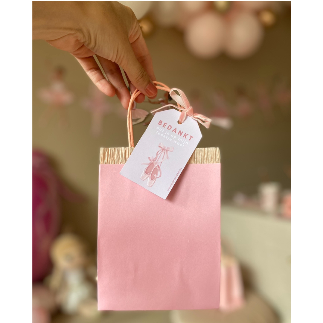 Bedankkaartjes met Ballerina thema – PDF-bestand