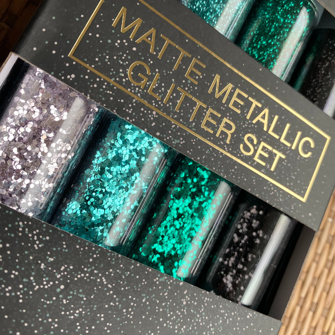 Avec - Matte Metallic - Glitter set - blauw