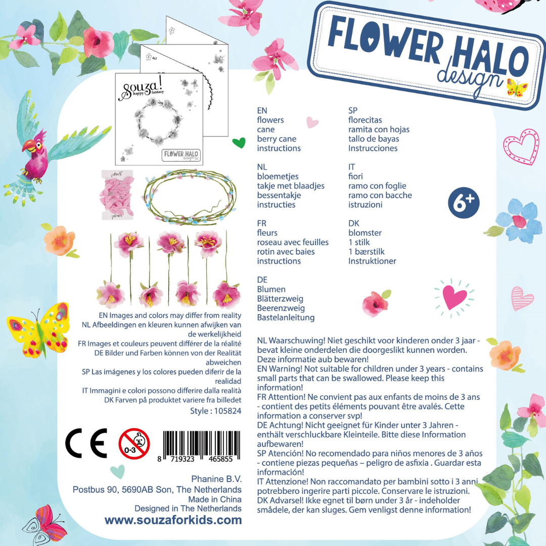 Souza! - Bloemen halo knutselset