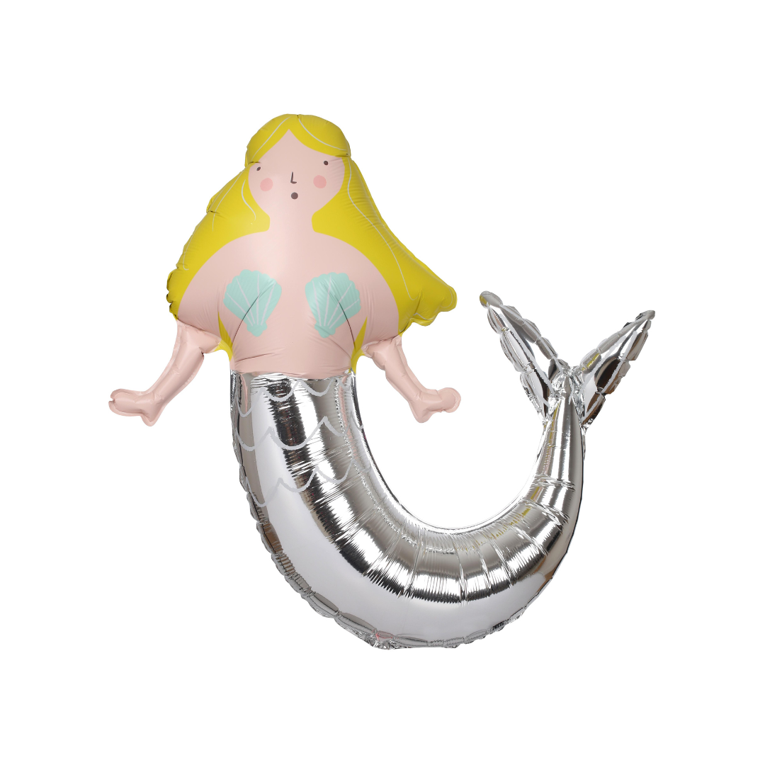 Meri Meri - folieballon zeemeermin Let's Be Mermaids 86cm