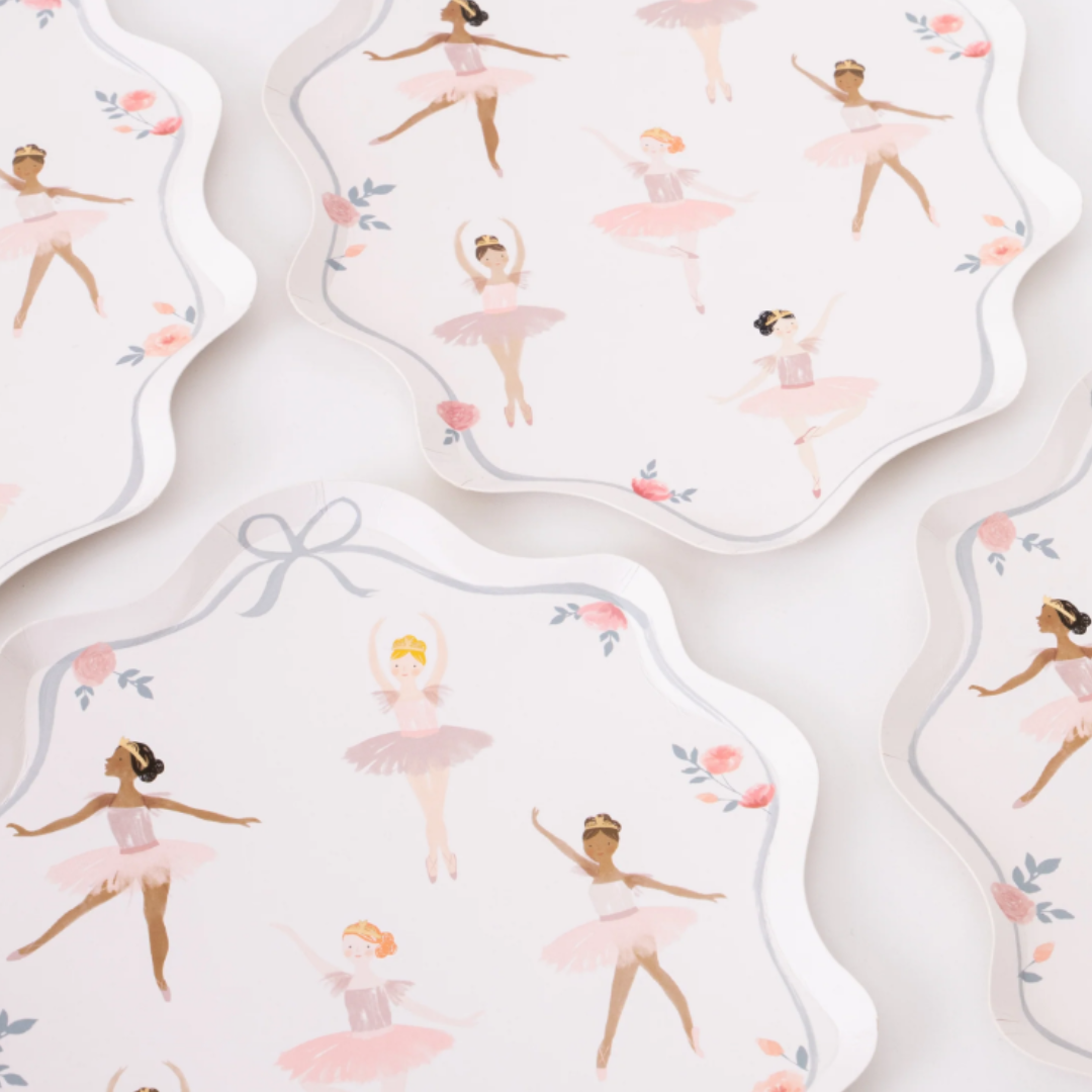 Meri Meri - ballerina borden (x8)