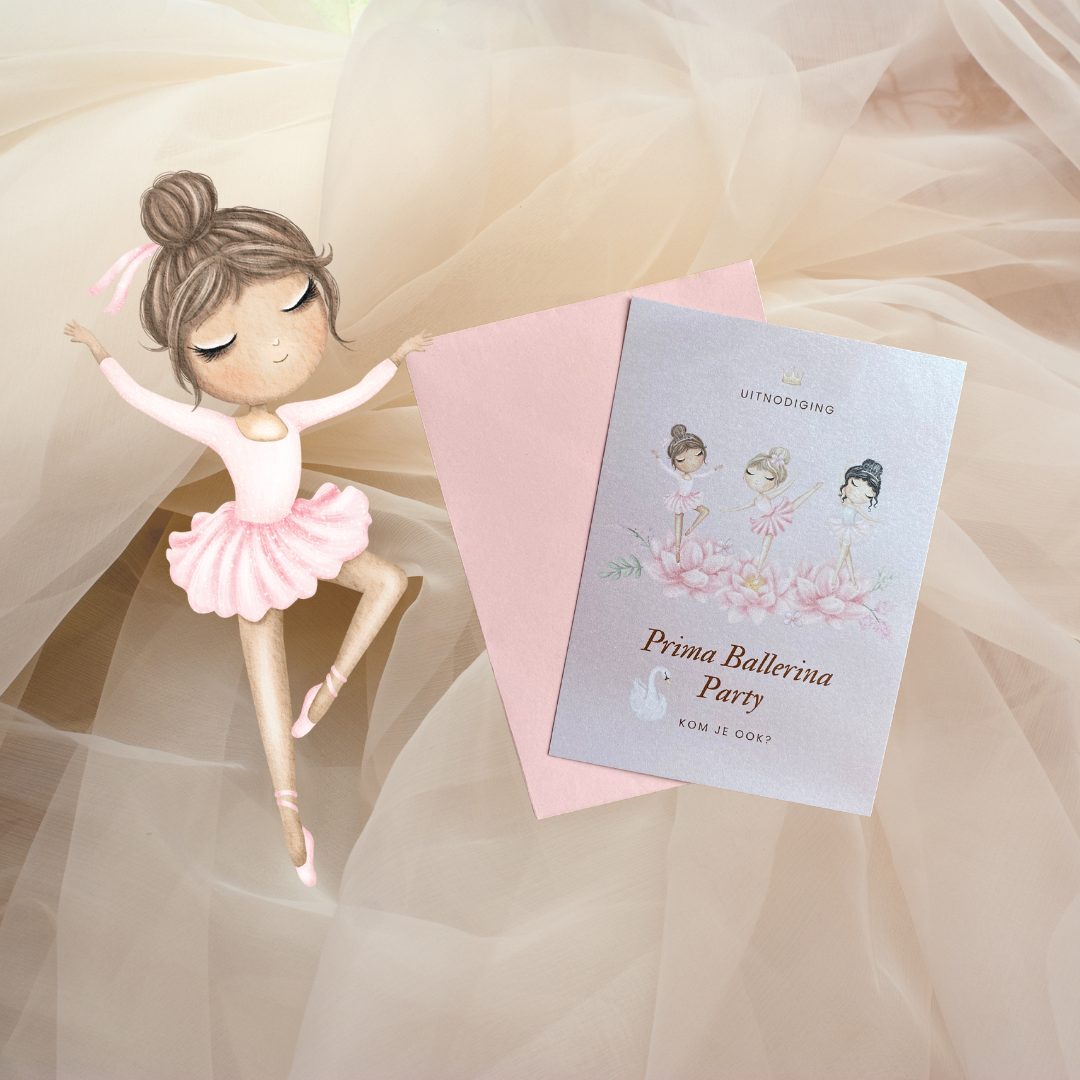 Stijlvolle Uitnodigingen voor jouw Prima Ballerina Kinderfeestje!
