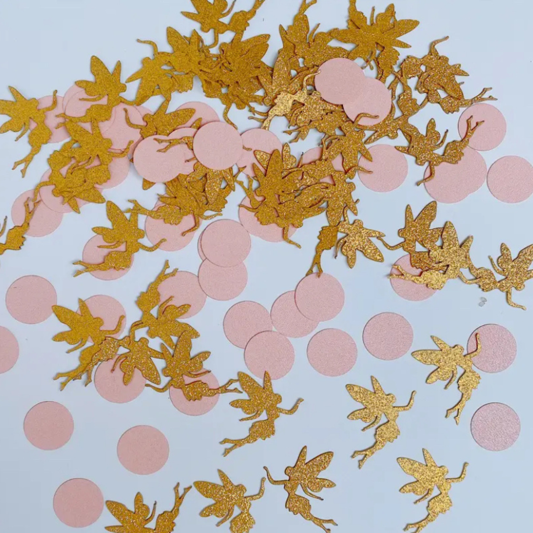 Confetti voor een feeën kinderfeestje