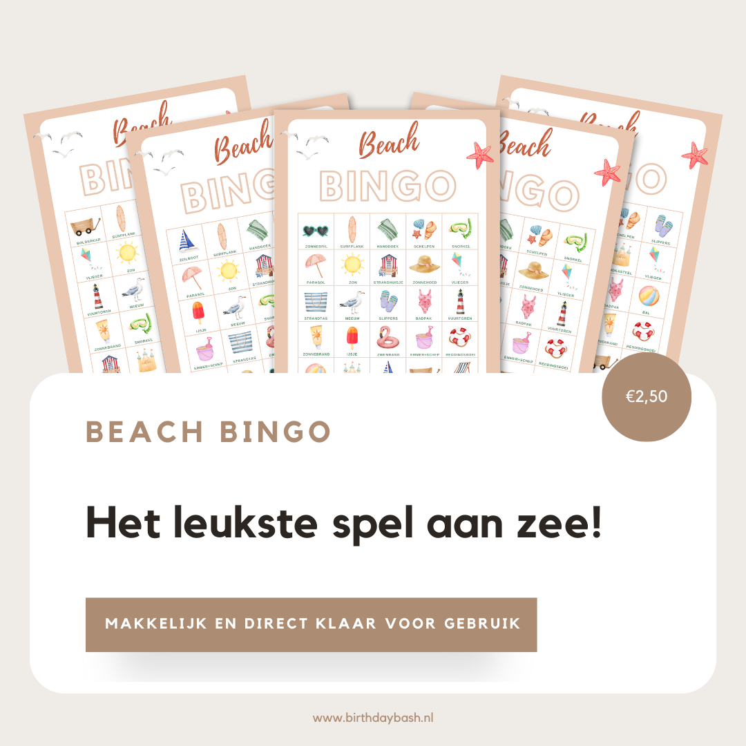 Beach Bingo - Het leukste spel aan zee!
