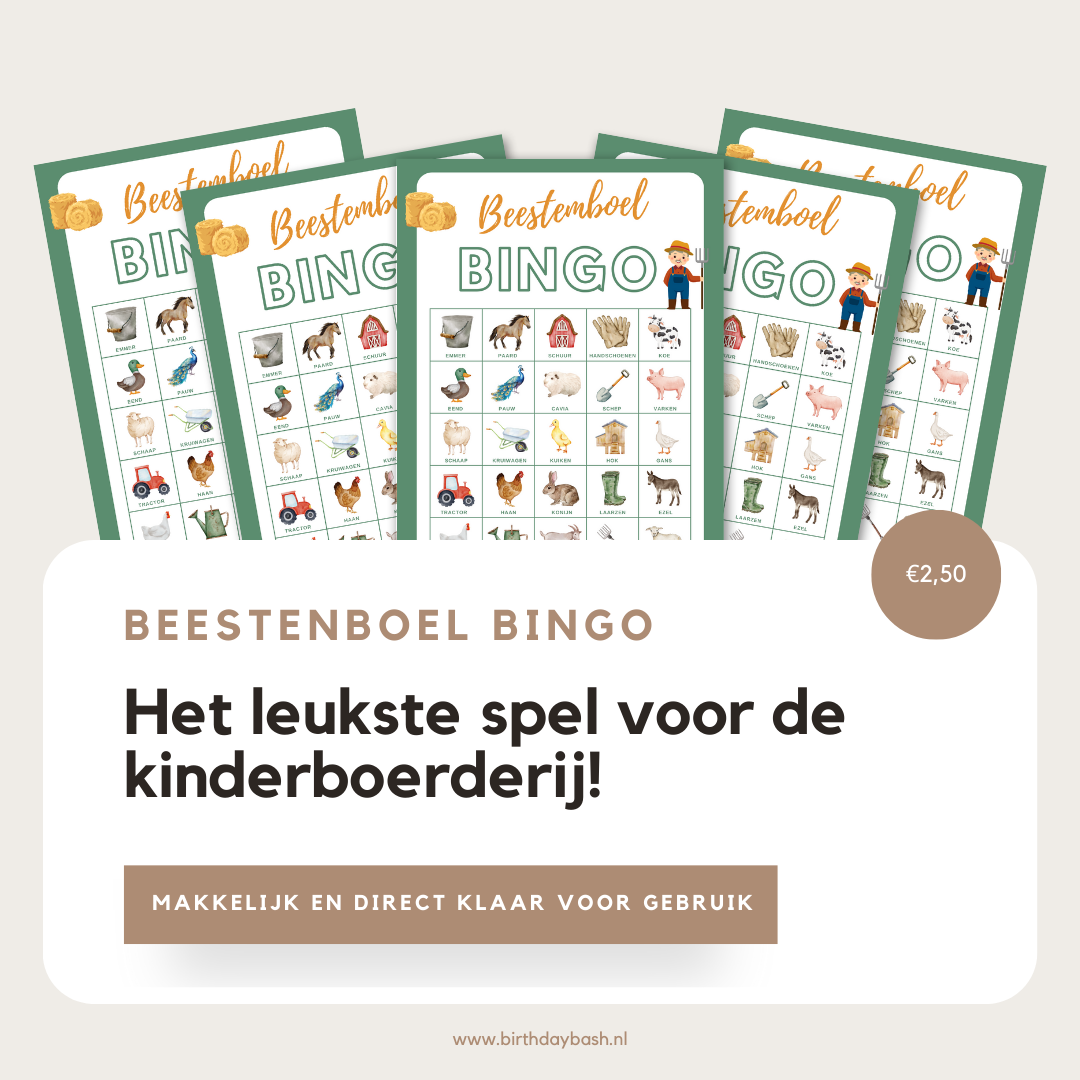 Beestenboel Bingo – Het leukste spel voor de kinderboerderij!