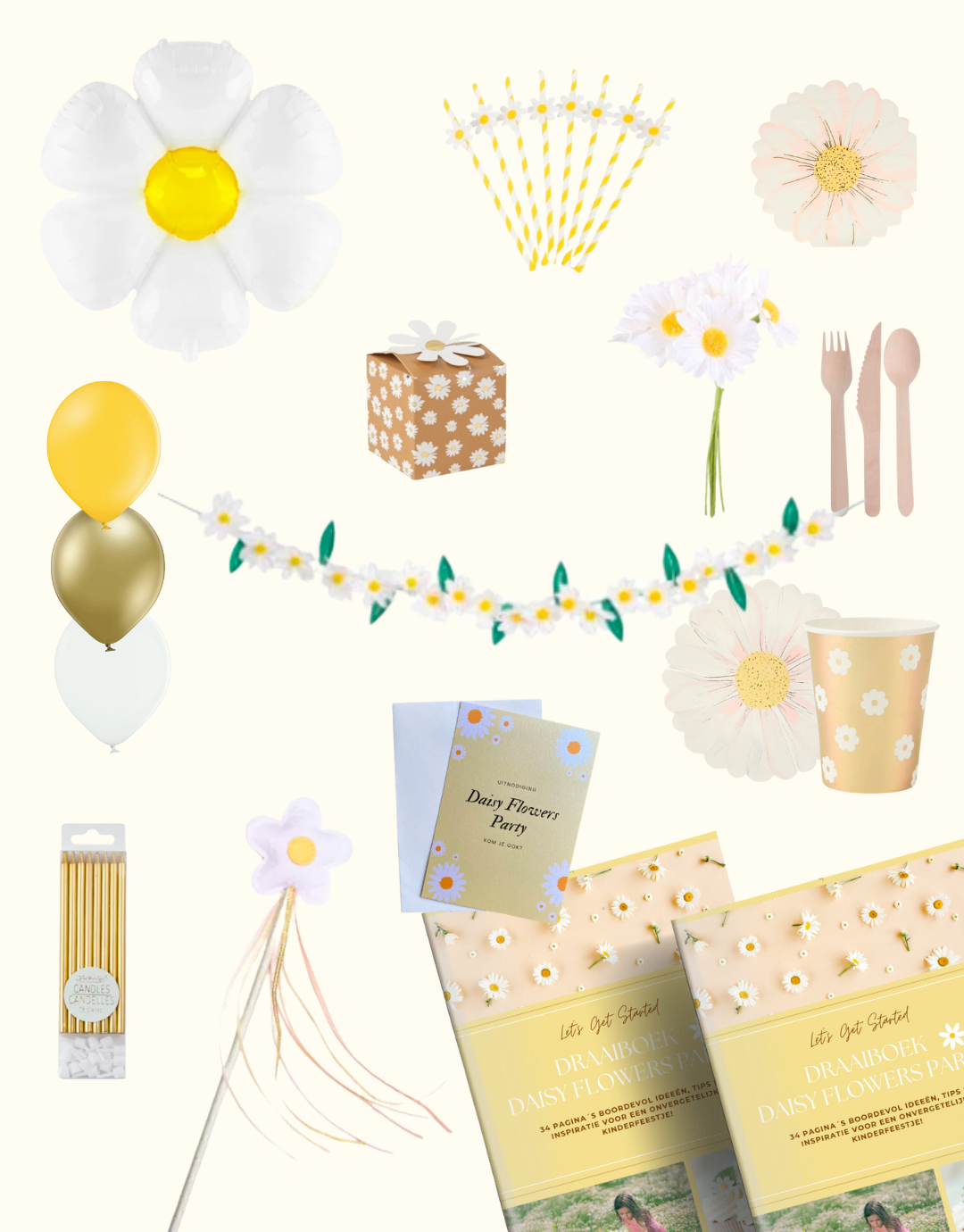 Daisy Flowers themabox – Het perfecte bloemenfeestje!