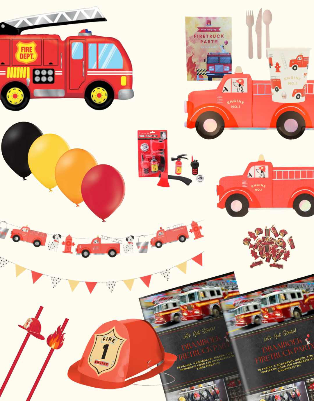 Fire Truck themabox – Laat het brandweerfeestje beginnen!