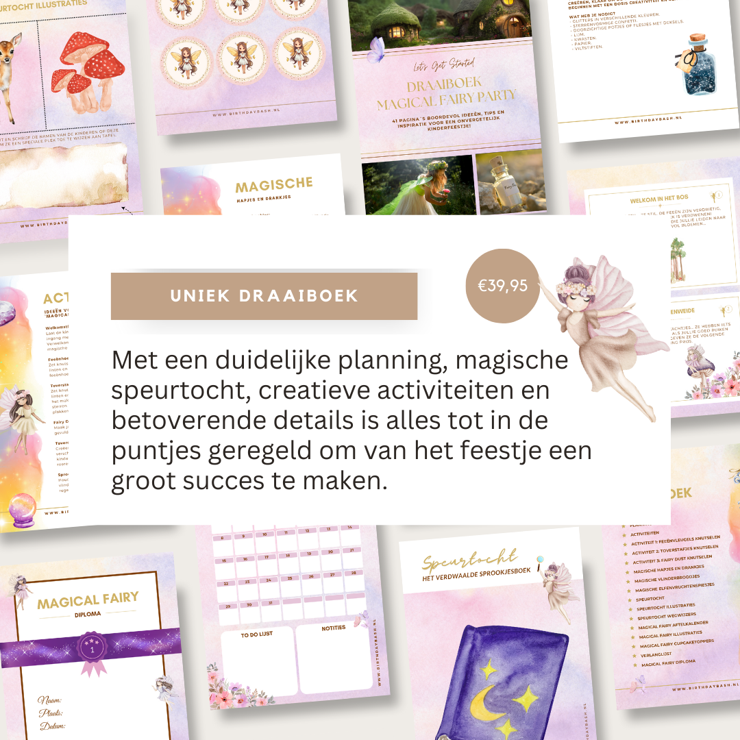 Magical Fairy Kinderfeestje – Compleet Draaiboek (PDF)